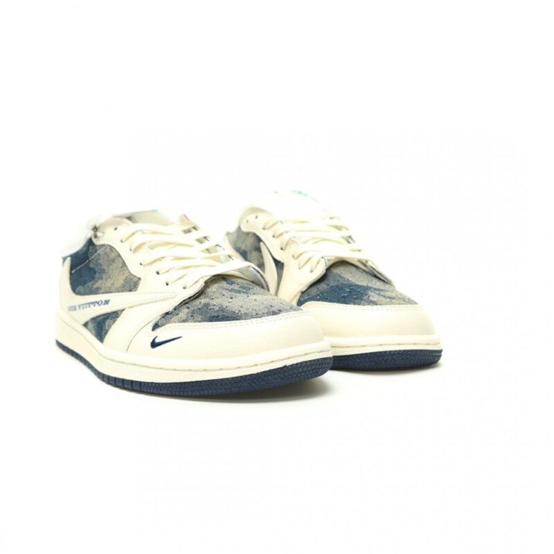 【AT15123】Louis Vuitton x Nike Air Jordan 1 Lowコラボスニーカー | リュックヴィトン x ナイキ エアジョーダン1 ロー | Nike x Louis Vuitton