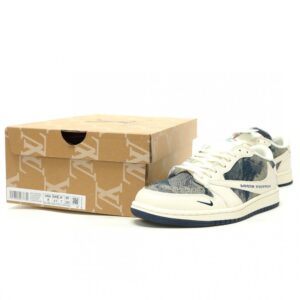【AT15123】Louis Vuitton x Nike Air Jordan 1 Lowコラボスニーカー | リュックヴィトン x ナイキ エアジョーダン1 ロー | Nike x Louis Vuitton