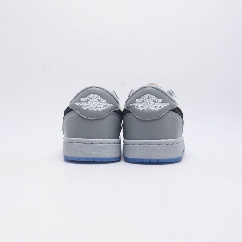 【AT1516】ナイキAJ1ディオールコラボホワイトグレージョーダン/Air Jordan aj1 ジョーダン1st ジョーダン1st ローカットシリーズDior x Air Jordan 1 low ジョーダン1stローカットディオールコラボ