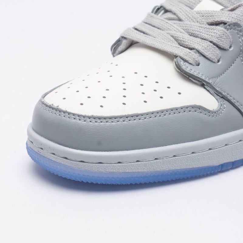【AT1516】ナイキAJ1ディオールコラボホワイトグレージョーダン/Air Jordan aj1 ジョーダン1st ジョーダン1st ローカットシリーズDior x Air Jordan 1 low ジョーダン1stローカットディオールコラボ