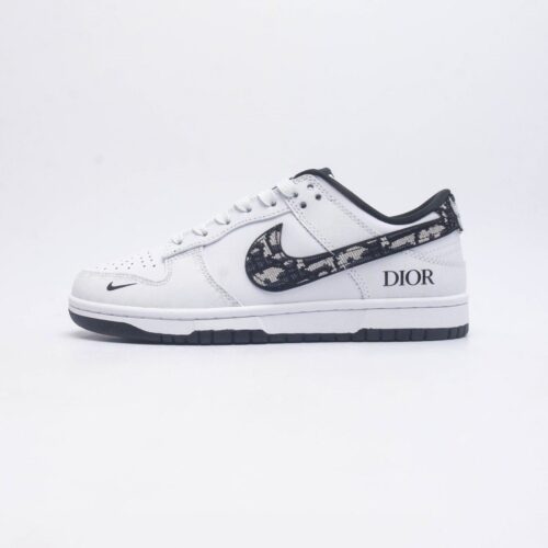 【AT1517】耐克Nike Dunk Low ボードシューズ ディオールコラボ SBシリーズの定番カジュアルスポーツシューズ、厚い舌のクッション、ZoomAirエアクッション搭載。