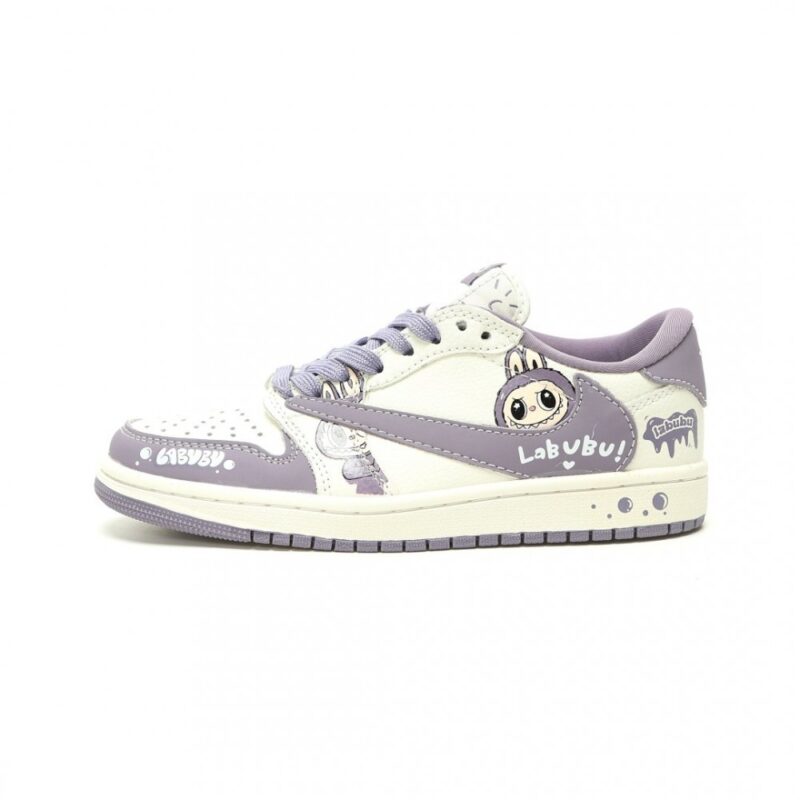 【AT15187】ナイキエアジョーダン1ローオージー×LABUBUカスタムコラボスニーカー | Nike x Labubu