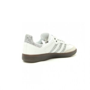 【AT15195】アディダス オリジナルス サンバ OG 白灰銀ラメ 革靴 | Adidas Samba