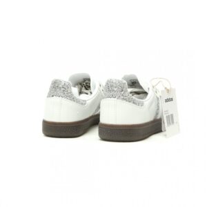 【AT15195】アディダス オリジナルス サンバ OG 白灰銀ラメ 革靴 | Adidas Samba