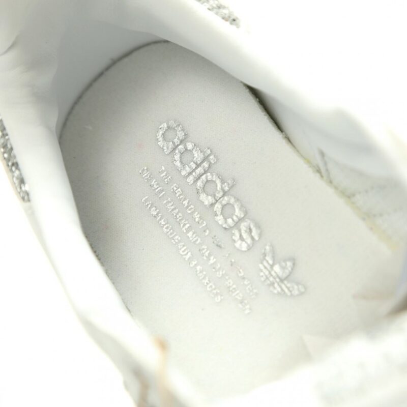 【AT15195】アディダス オリジナルス サンバ OG 白灰銀ラメ 革靴 | Adidas Samba