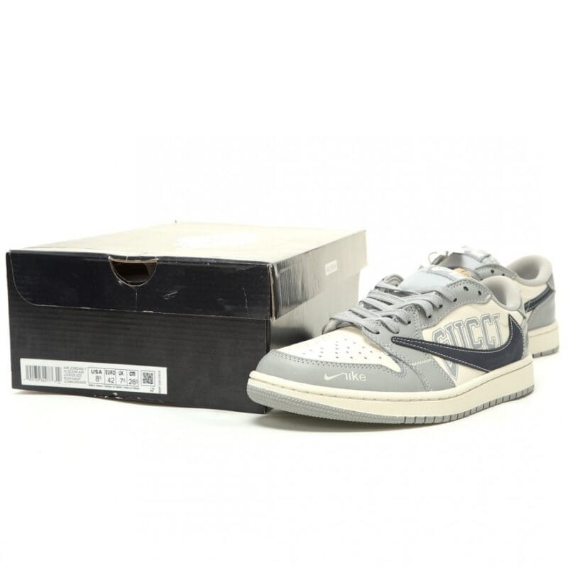 【AT15206】Gucci x Nike Air Jordan 1 Lowスニーカー - トレンド×高級×快適 | Nike x Gucci