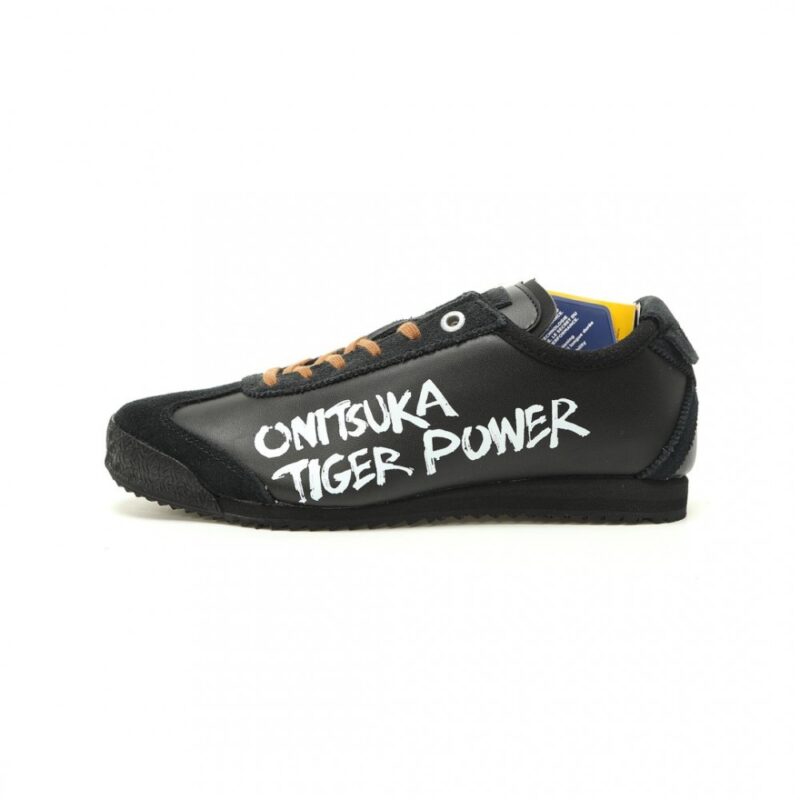 【AT15225】Onitsuka Tiger鬼塚虎メキシコ66 SDブラック＆ホワイトグラフィティデザインスニーカー | Onitsuka Tiger