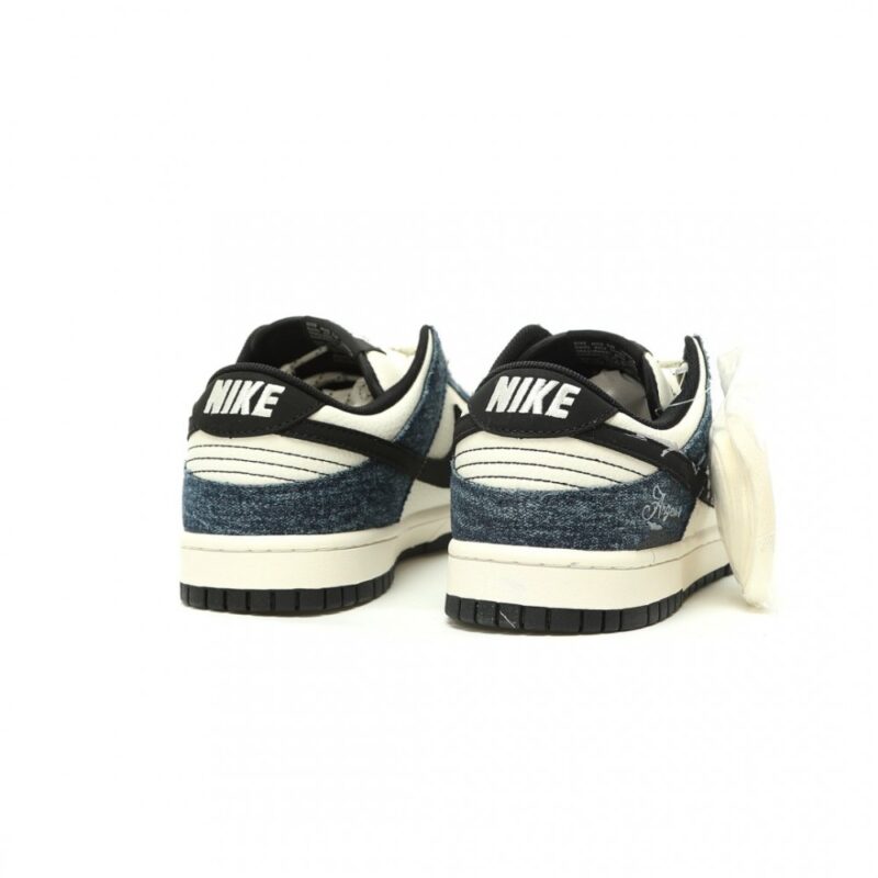 【AT15244】ナイキSBダンクロー | 男女兼用 | スケートボードシューズ | 高品質牛革とデニム | ユニークな都市ファッション | Dunk