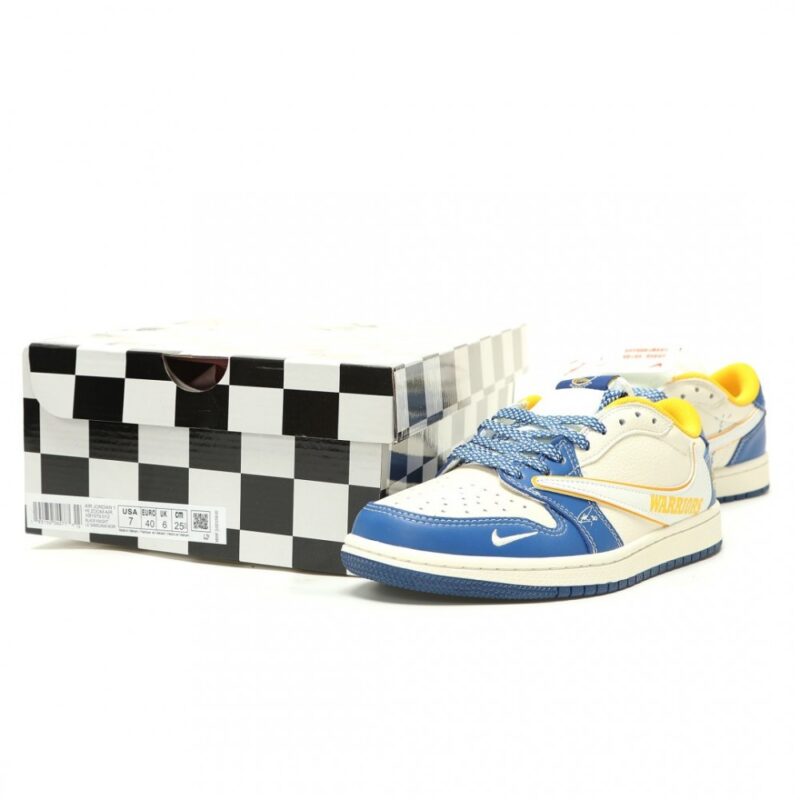 【AT15293】Nike x Travis Scott Air Jordan 1 Low ゴールデンステート・ウォリアーズ限定カラー | Travis Scott x Nike