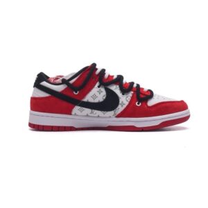 【AT1533】Louis Vuitton x Nike Nike Dunk Low Retro ナイキ ダンク ロー レトロ スニーカー 2024 新年モデル レッドシューズ レトロデザイン ダブルストラップ ルイ・ヴィトンコラボモデル