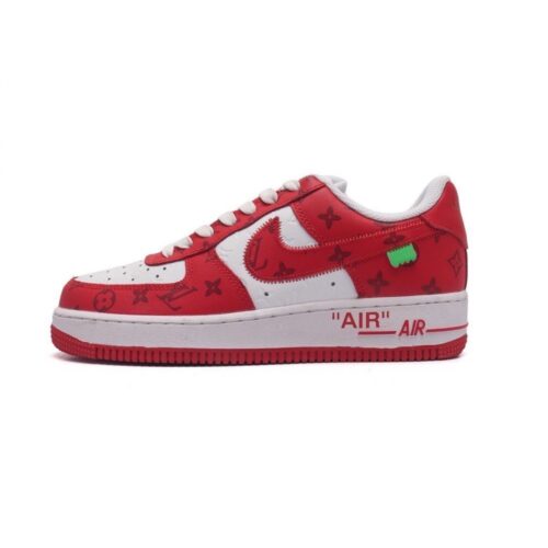 【AT1536】Louis Vuitton x Nike Air Force 1 Low ルイ・ヴィトン x ナイキ エア フォース 1 ロー コラボ ダンク AF1 ローカット 基本的でカジュアルな厚底ハイカットスニーカー