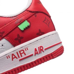 【AT1536】Louis Vuitton x Nike Air Force 1 Low ルイ・ヴィトン x ナイキ エア フォース 1 ロー コラボ ダンク AF1 ローカット 基本的でカジュアルな厚底ハイカットスニーカー