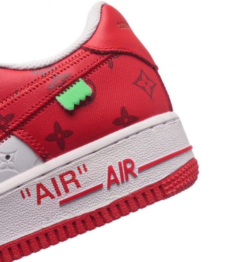 【AT1536】Louis Vuitton x Nike Air Force 1 Low ルイ・ヴィトン x ナイキ エア フォース 1 ロー コラボ ダンク AF1 ローカット 基本的でカジュアルな厚底ハイカットスニーカー