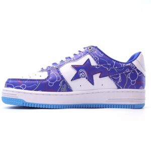 【AT1542】A Bathing Ape（ア ベイシング エイプ）/ BAPE（ベイプ）のメンズ・レディースのスポーツシューズは、復古的なスニーカーで、アップグレードされたオリジナルの足型やデータに基づいて開発されています。超柔らかいレザー素材のアッパーを採用し、全足にエアソールクッションを内蔵しています