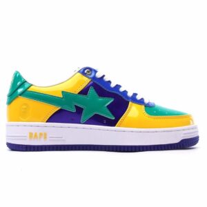 【AT1545】A Bathing Ape / アーペの男女のスポーツシューズのクラシックスニーカーは、元の楦をアップデートし、柔らかいレザーアッパー素材を採用し、全足エアソールエアクッションを内蔵しています。