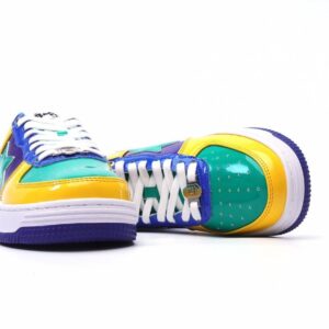 【AT1545】A Bathing Ape / アーペの男女のスポーツシューズのクラシックスニーカーは、元の楦をアップデートし、柔らかいレザーアッパー素材を採用し、全足エアソールエアクッションを内蔵しています。