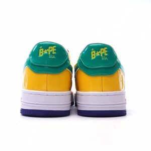 【AT1545】A Bathing Ape / アーペの男女のスポーツシューズのクラシックスニーカーは、元の楦をアップデートし、柔らかいレザーアッパー素材を採用し、全足エアソールエアクッションを内蔵しています。