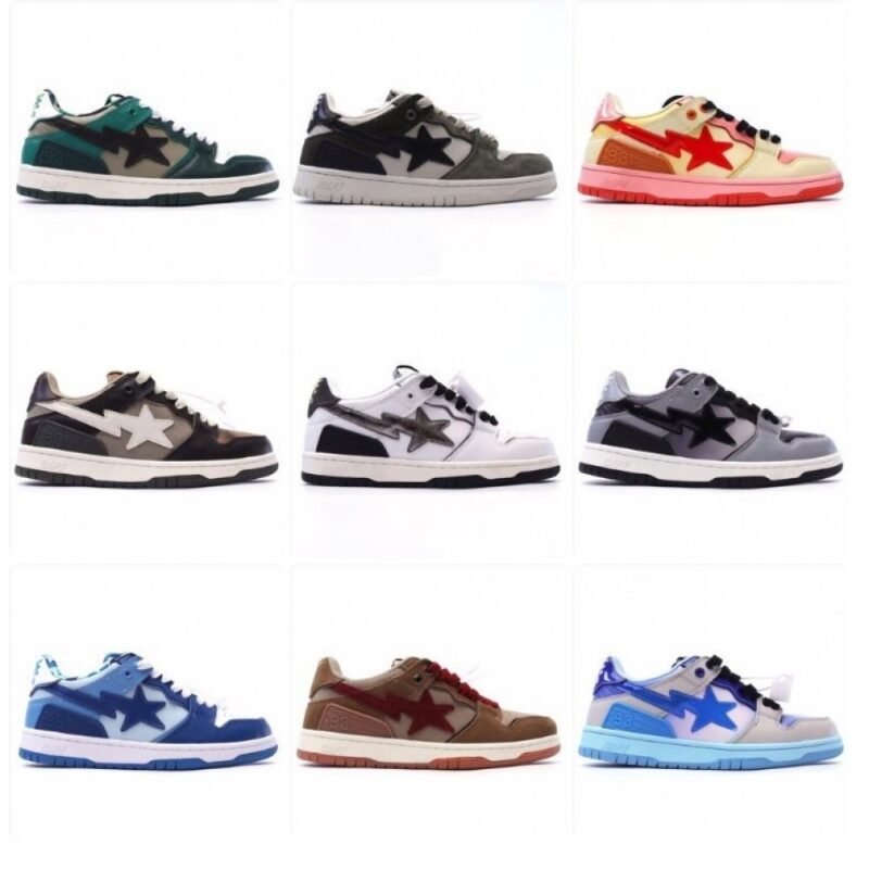 【AT1546】A Bathing Ape/エイプ 男女スポーツシューズ レトロスニーカー アップグレード元の木型元のパターンデータ開発、超柔らかいレザーアッパー素材を採用し、全足用air soleエアクッションを内蔵