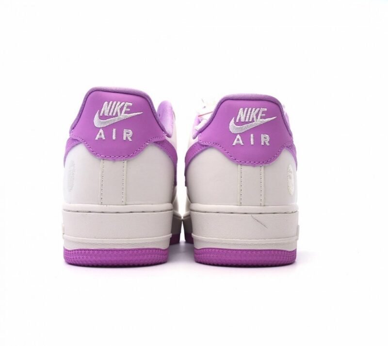 【AT1550】海外で限定販売！カスタムNIke Air Force 1 '07 Low “BAPEコラボ--淡い紫のキャンバス”エアフォース1 ローカット スニーカー カジュアルシューズ 折り返し縫い込み