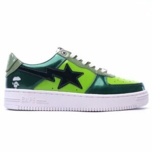 【AT1551】A Bathing Ape/ア・ベイシング・エイプ メンズ・レディース スポーツシューズ レトロスニーカー。アップグレードされたオリジナル木型のデータ開発、超柔らかい革＋生地素材を採用し、インソールにはフルパームair soleエアクッションを内蔵。