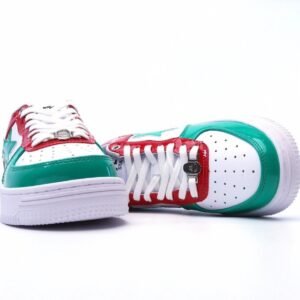 【AT1553】A Bathing Ape/アベイシング・エイプ 男女スポーツシューズ レトロスニーカーアップグレード元モールド元紙版データ開発、超柔らかいレザー+生地素材を採用し、内蔵全掌air soleエアクッションを搭載