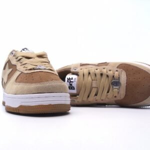 【AT1565】A Bathing Ape/ア・ベイシング・エイプ 男女用スポーツシューズ レトロスニーカー アップグレードされたオリジナル木型、オリジナルパターンデータを開発し、超柔軟なレザーシューズ素材を採用し、全底エアソールエアクッションを内蔵しています。