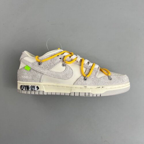 【AT1581】ナイキOFF-WHITE x Nike Dunk Low “The 50” 重要なコラボレーション、起毛スウェードとレザーの組み合わせで魅力的なシューズデザインが統一され、30から40までのサイズであり、質感がより一層高くなっています。