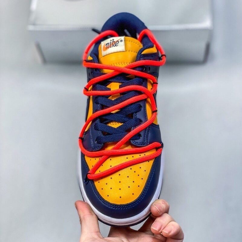 【AT1596】NikeナイキDunk SB x Off-White OWコラボレーションレースアップカップルローカットカジュアルファッション