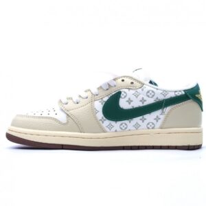 【AT2686】Nike Dunk Low Retro "DIY High-End Customization" ナイキNK ダンク ロー レトロ "DIY高級カスタム" ロートップカジュアルスポーツシューズ、視覚と足触りの体験を向上させ、清潔度と刺繍技術、革の切り込みがきれいで毛のない、完璧なディテール。
