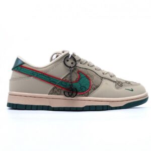 【AT2693】Nike SB Dunk Low GUCCI MLBコラボ 極力推薦 👏 より優れた視覚と履き心地体験 細部完璧
