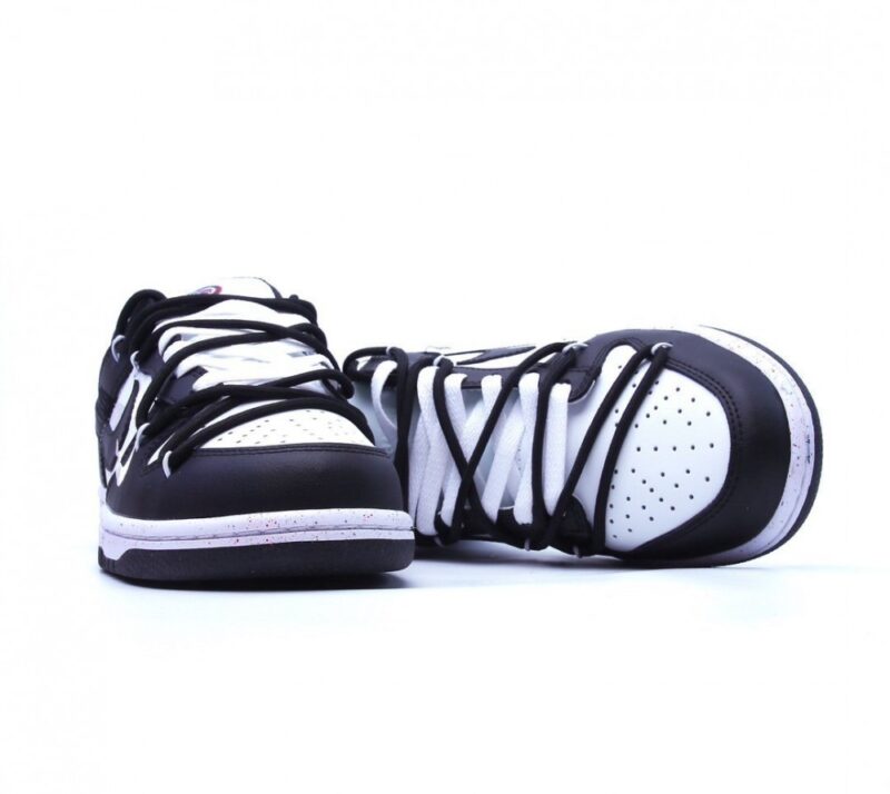 【AT2714】Nike Dunk Low "Multi Color" 元気な三本線、カスタム版解体ストラップ付きカジュアルスニーカー