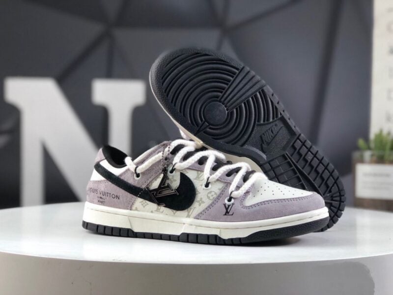 【AT2723】Nike SB Dunk Low LV ダンク ロー LV コラボ - 周年記念 ハイエンドカスタム ローストラップ カジュアルスニーカー