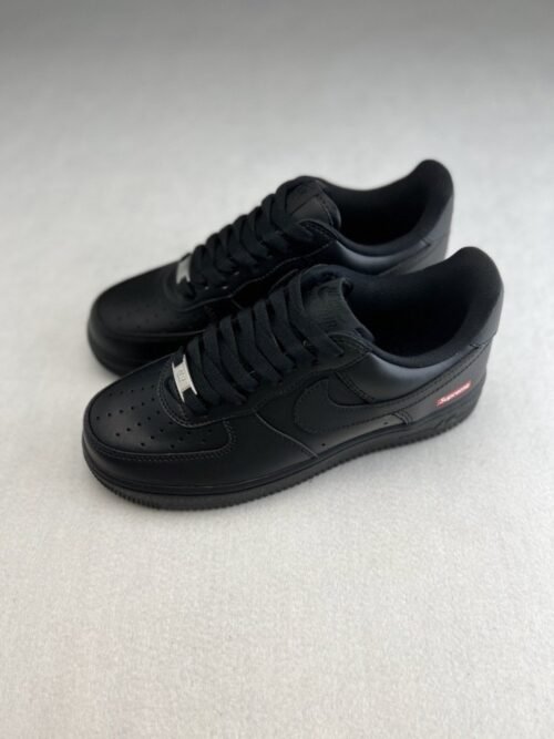 【AT2728】Nike Air Force 1 ‘07 Low "Supremeスケーターシリーズ-全ブラック" エアフォース1 ローカット スニーカー レジャーシューズ