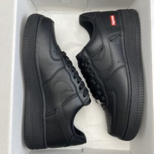 【AT2728】Nike Air Force 1 ‘07 Low "Supremeスケーターシリーズ-全ブラック" エアフォース1 ローカット スニーカー レジャーシューズ