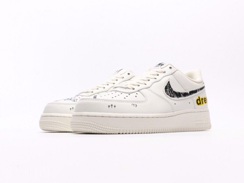 【AT2754】Nike Air Force 1 Low ナイキ エア フォース 1 ロー "ドリュー" グラフィティ エア フォース 1 ロー クラシック カジュアル スポーツ シューズ