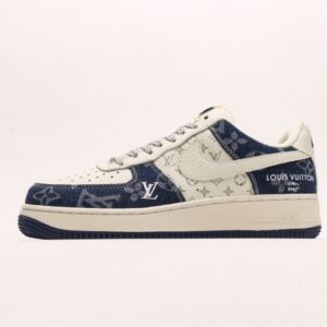 【AT2758】Nike x Louis Vuitton Nike Air Force 1´07 Low エアフォース1ロー、万能なカジュアルスポーツシューズ 柔軟で十分なクッション性と優れたミッドソールデザインを有する 複合的でモダンな外観とレトロ感が融合し、世界中で人気を博す 30年以上もの間、Force 1は今でも大変人気がある