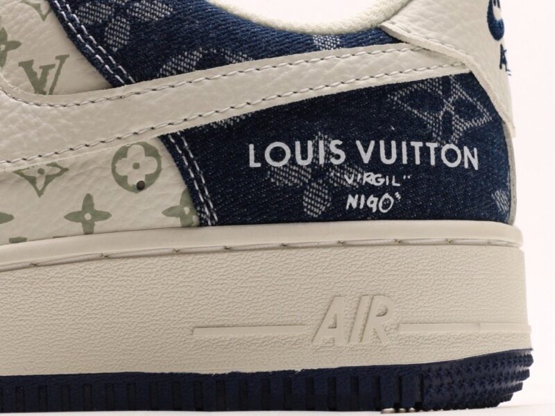 【AT2758】Nike x Louis Vuitton Nike Air Force 1´07 Low エアフォース1ロー、万能なカジュアルスポーツシューズ 柔軟で十分なクッション性と優れたミッドソールデザインを有する 複合的でモダンな外観とレトロ感が融合し、世界中で人気を博す 30年以上もの間、Force 1は今でも大変人気がある