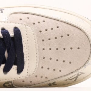 【AT2762】Nike Air Force 1 Low 07 x Louis Vuitton ナイキ エア フォース 1 ロー 07 x ルイ・ヴィトン ホワイト ブルー レッド プリント エア フォース 1 ロー ユニバーサル カジュアル スポーツ スニーカー
