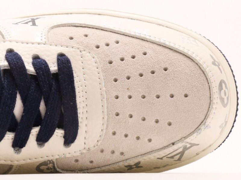 【AT2762】Nike Air Force 1 Low 07 x Louis Vuitton ナイキ エア フォース 1 ロー 07 x ルイ・ヴィトン ホワイト ブルー レッド プリント エア フォース 1 ロー ユニバーサル カジュアル スポーツ スニーカー