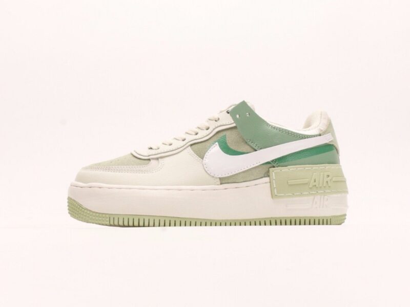 【AT2775】NIKE WMNS Air Force 1 Shadowの新しいガールズ系デコンストラクションデザイン マカロンエアフォース1号軽量ハイトップカジュアルスニーカー