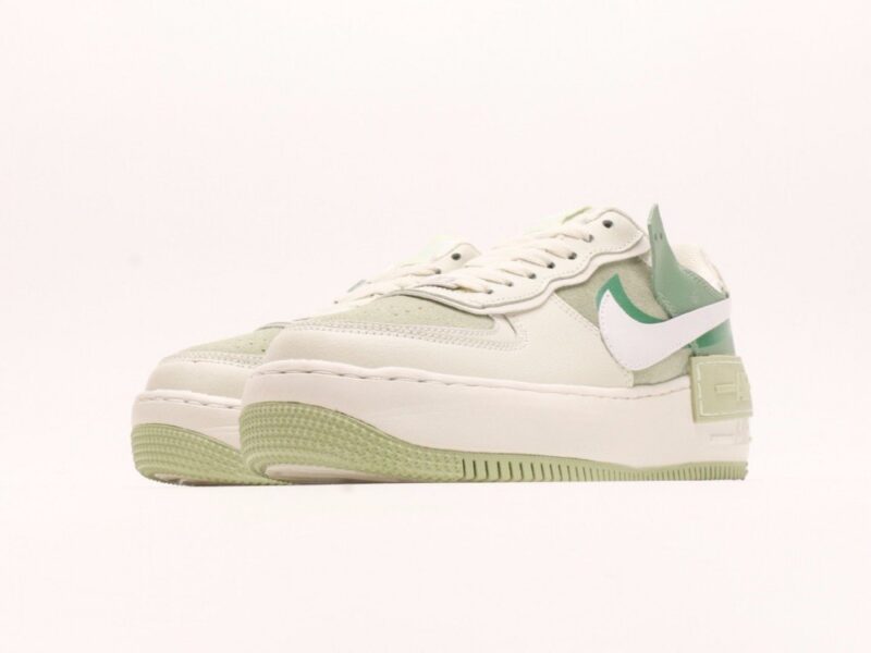 【AT2775】NIKE WMNS Air Force 1 Shadowの新しいガールズ系デコンストラクションデザイン マカロンエアフォース1号軽量ハイトップカジュアルスニーカー