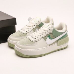 【AT2775】NIKE WMNS Air Force 1 Shadowの新しいガールズ系デコンストラクションデザイン マカロンエアフォース1号軽量ハイトップカジュアルスニーカー