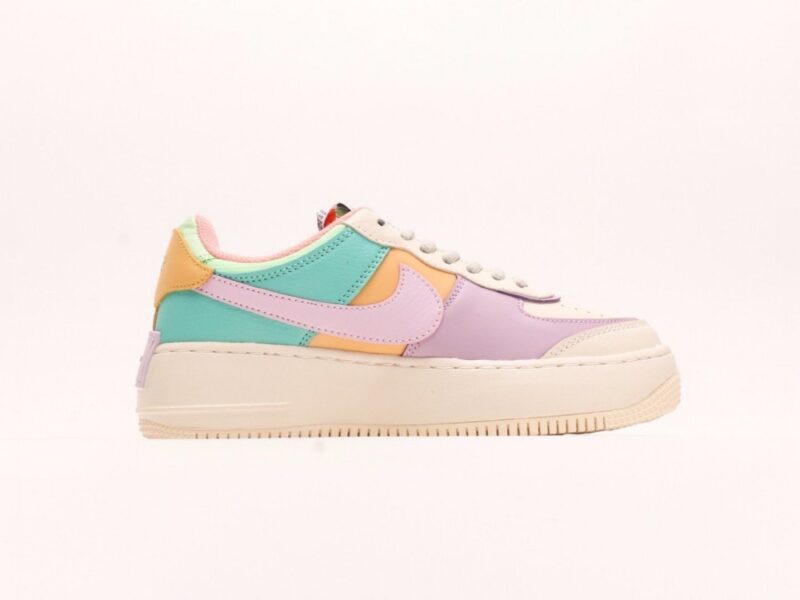 【AT2776】NIKE WMNS Air Force 1 Shadow新しいガーリー系解体主義デザイン マカロンエアフォース1軽量高底ローカット万能スニーカー
