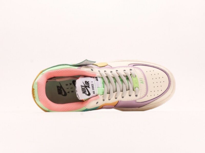 【AT2776】NIKE WMNS Air Force 1 Shadow新しいガーリー系解体主義デザイン マカロンエアフォース1軽量高底ローカット万能スニーカー