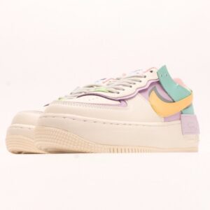 【AT2776】NIKE WMNS Air Force 1 Shadow新しいガーリー系解体主義デザイン マカロンエアフォース1軽量高底ローカット万能スニーカー