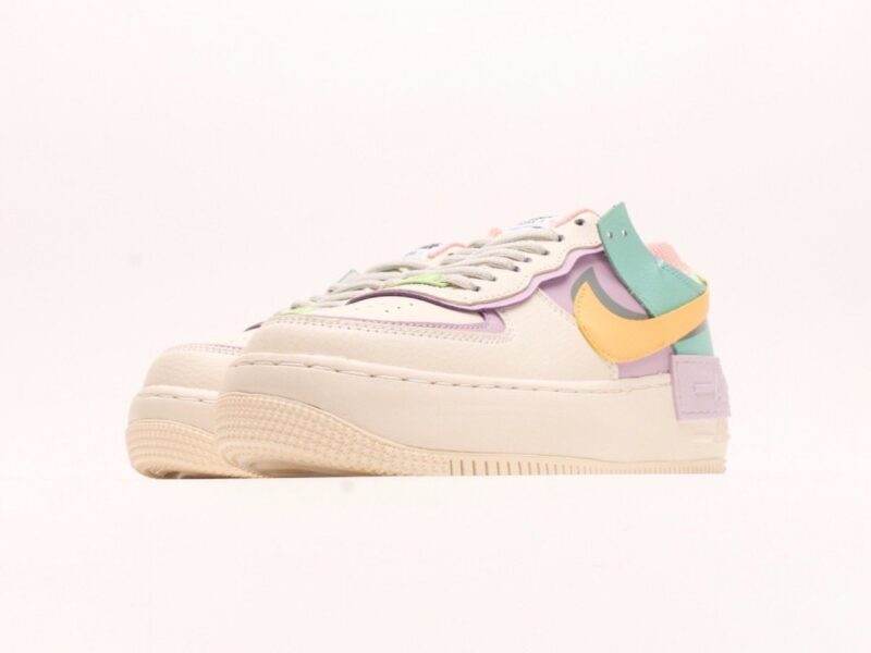 【AT2776】NIKE WMNS Air Force 1 Shadow新しいガーリー系解体主義デザイン マカロンエアフォース1軽量高底ローカット万能スニーカー