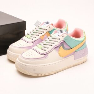 【AT2776】NIKE WMNS Air Force 1 Shadow新しいガーリー系解体主義デザイン マカロンエアフォース1軽量高底ローカット万能スニーカー