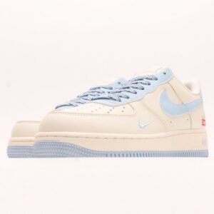 【AT2777】Supreme x Nike ストーンアイランド x Nike Nike Air Force 1'07 Low Supreme 石島コラボ-スカイブルー エアフォース1ローローカットカジュアルスニーカー
