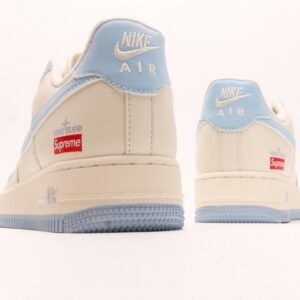 【AT2777】Supreme x Nike ストーンアイランド x Nike Nike Air Force 1'07 Low Supreme 石島コラボ-スカイブルー エアフォース1ローローカットカジュアルスニーカー