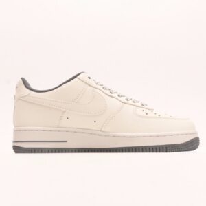【AT2790】LV x NikeのNike Air Force 1'07 Low LVコラボ-オフホワイトグレーのスウッシュエアフォース1ローカットカジュアルスニーカー